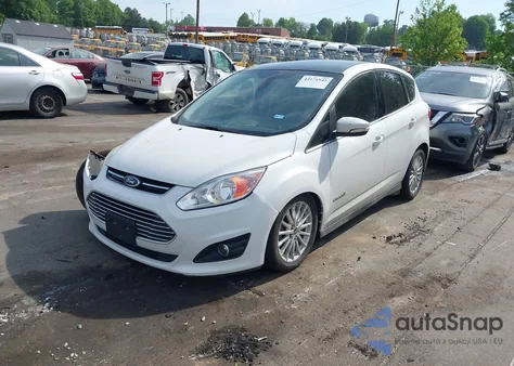 2015 Ford C-Max Hybrid Sel из США, поврежденный, VIN 1FADP5BU1FL111048
